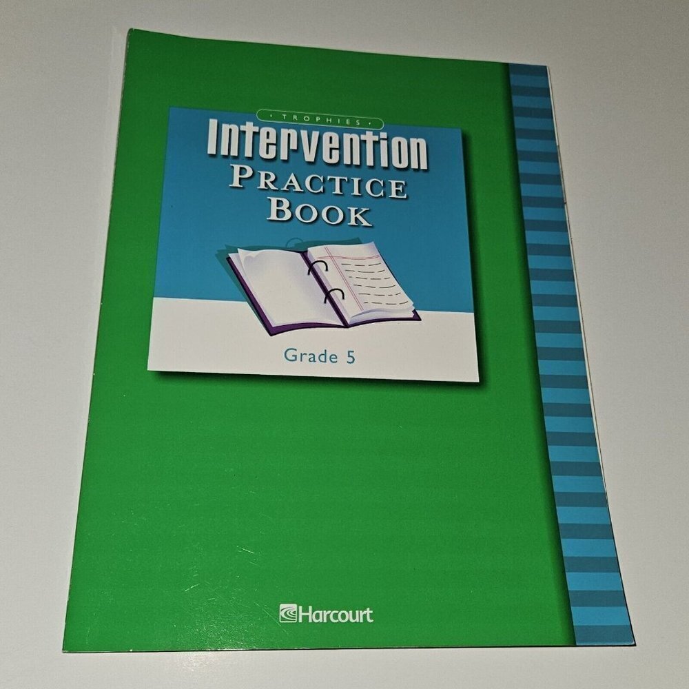 Trophies Intervention Practice Book Grade 5 Workbook Harcourt NEVER USED